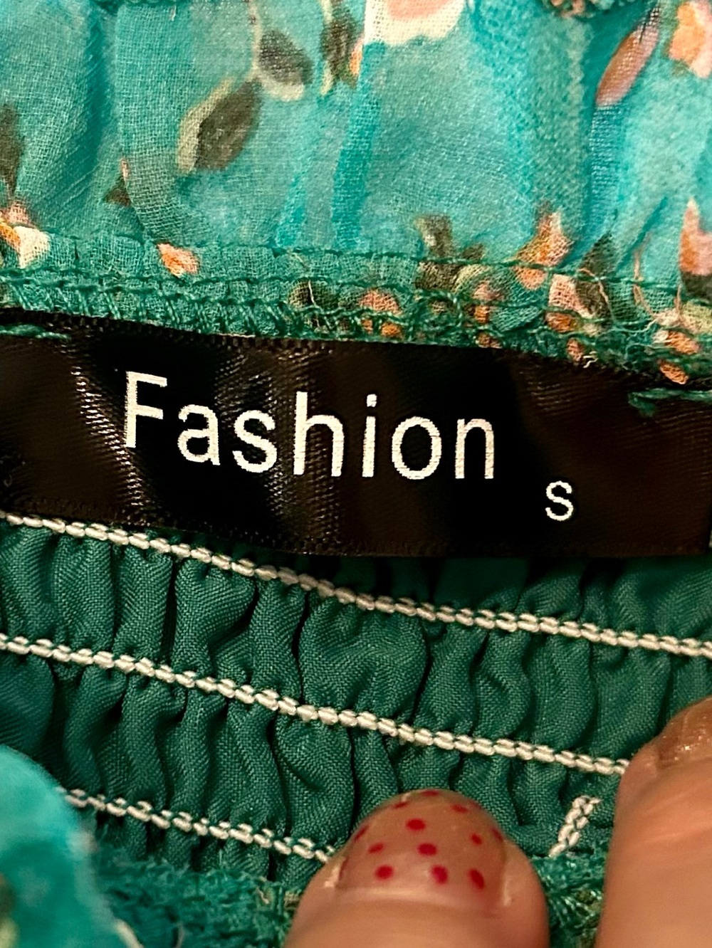 Women’s Teal Floral Dress, Size Small, EUC - Picture 9 of 11